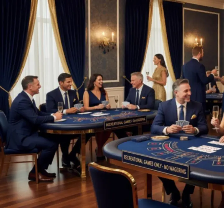Goście bawiący się podczas prywatnej imprezy tematycznej